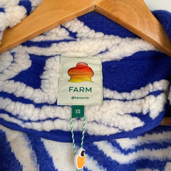 FARM Rio Fleece Multicolored Coat - Picture 6 of 8